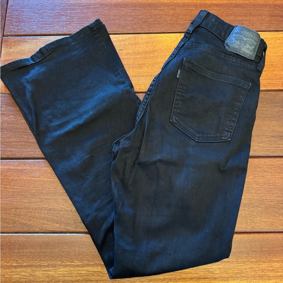 Levi's Black Flare Jeans - Picture 7 of 10